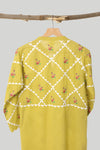 Lime Ralli Cross-Stitch Kurta