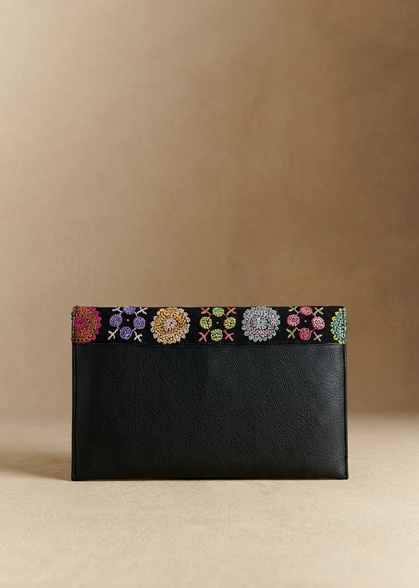 Mandala Embroidered Long Wallet