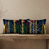 Midnight Wildflower Lumbar Cushion Cover