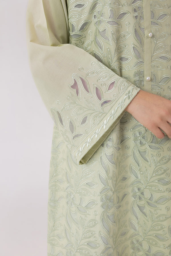 Mint Cutwork Set