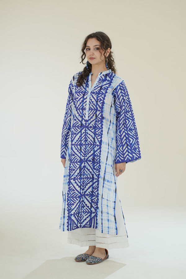 Monsoon Skies Handcrafted Ralli Kurta