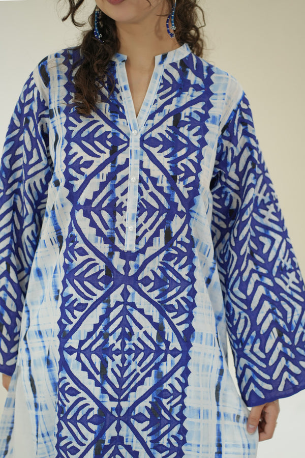 Monsoon Skies Handcrafted Ralli Kurta