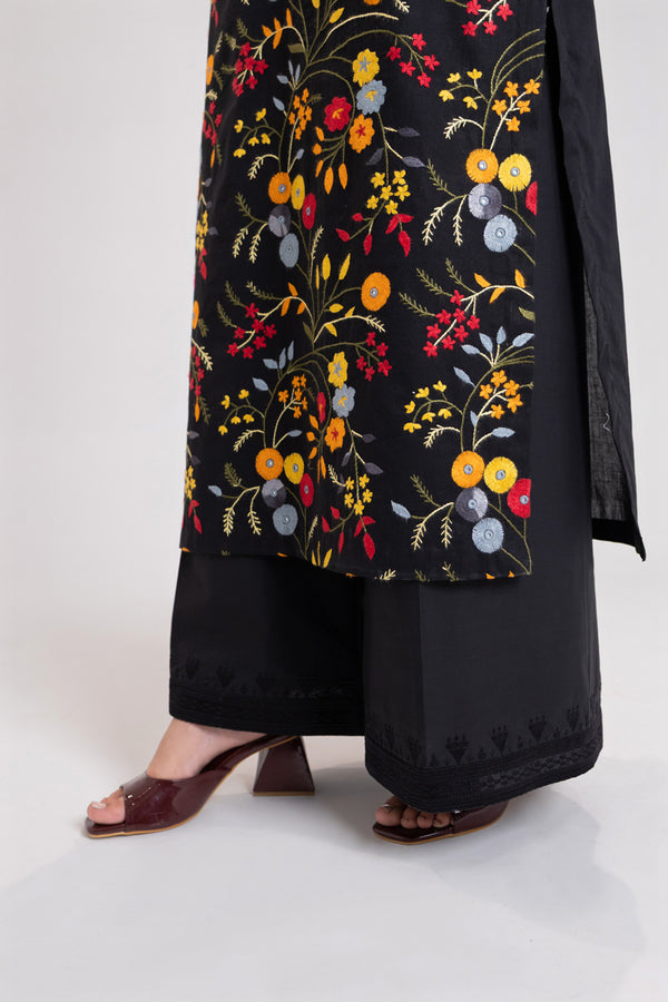 Noir Embroidered Trousers