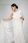 Organza Applique Saree
