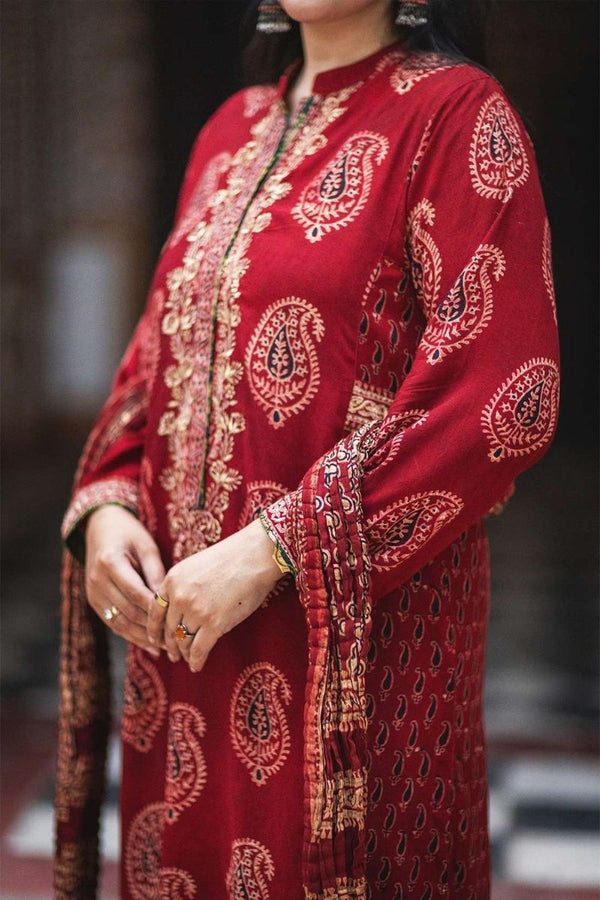 Paisley Ajrak Kurta