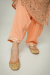 Peach Silk Kurta Shalwar