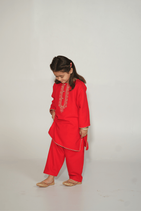 Red Kurta Shalwar