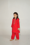 Red Kurta Shalwar