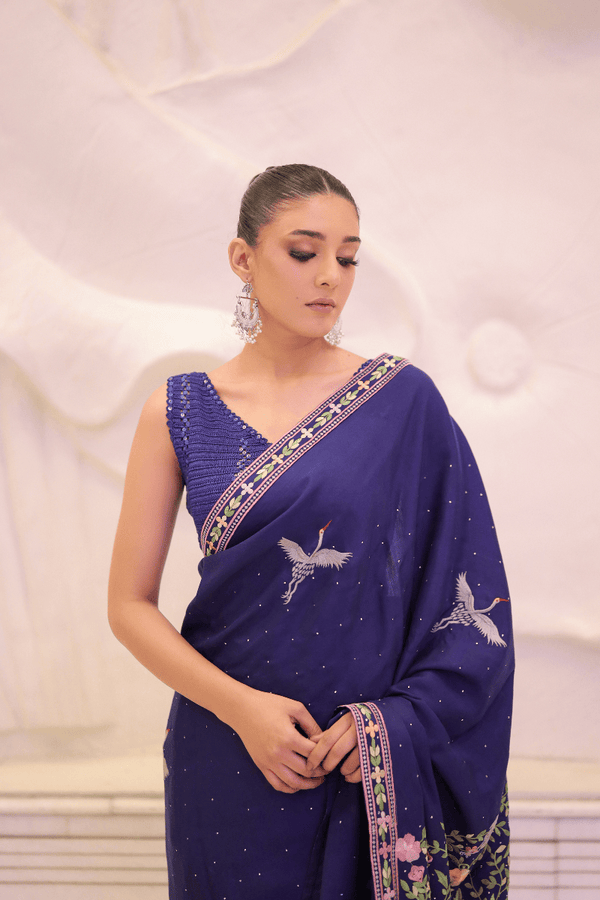 Royal Plum Elegance Saree