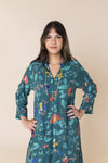 Teal Garden Kaftan