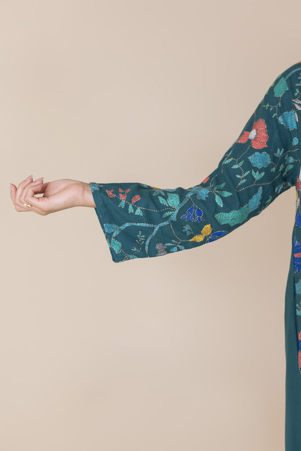 Teal Garden Kaftan