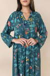 Teal Garden Kaftan