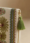 The Oasis Embroidered Botanical Pouch