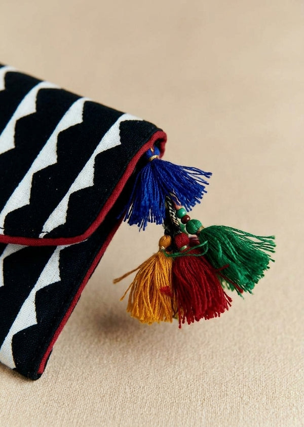 The Tribal Zigzag Envelope Clutch