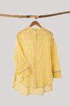 Yellow Check Kurti